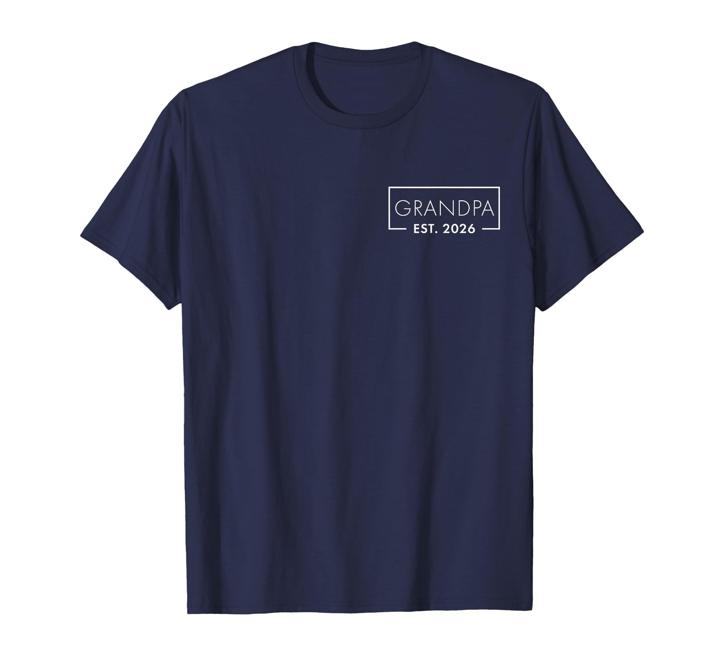 Funny 1st Time Grandpa EST 2026 New Grandpa T-Shirt