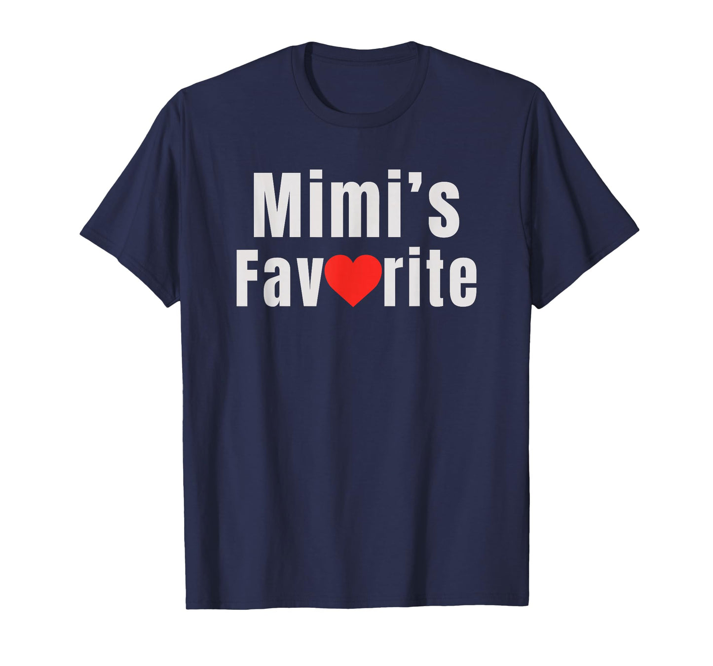 Mimi's Favorite Mom Heart Family for Kids Toddler T-Shirt