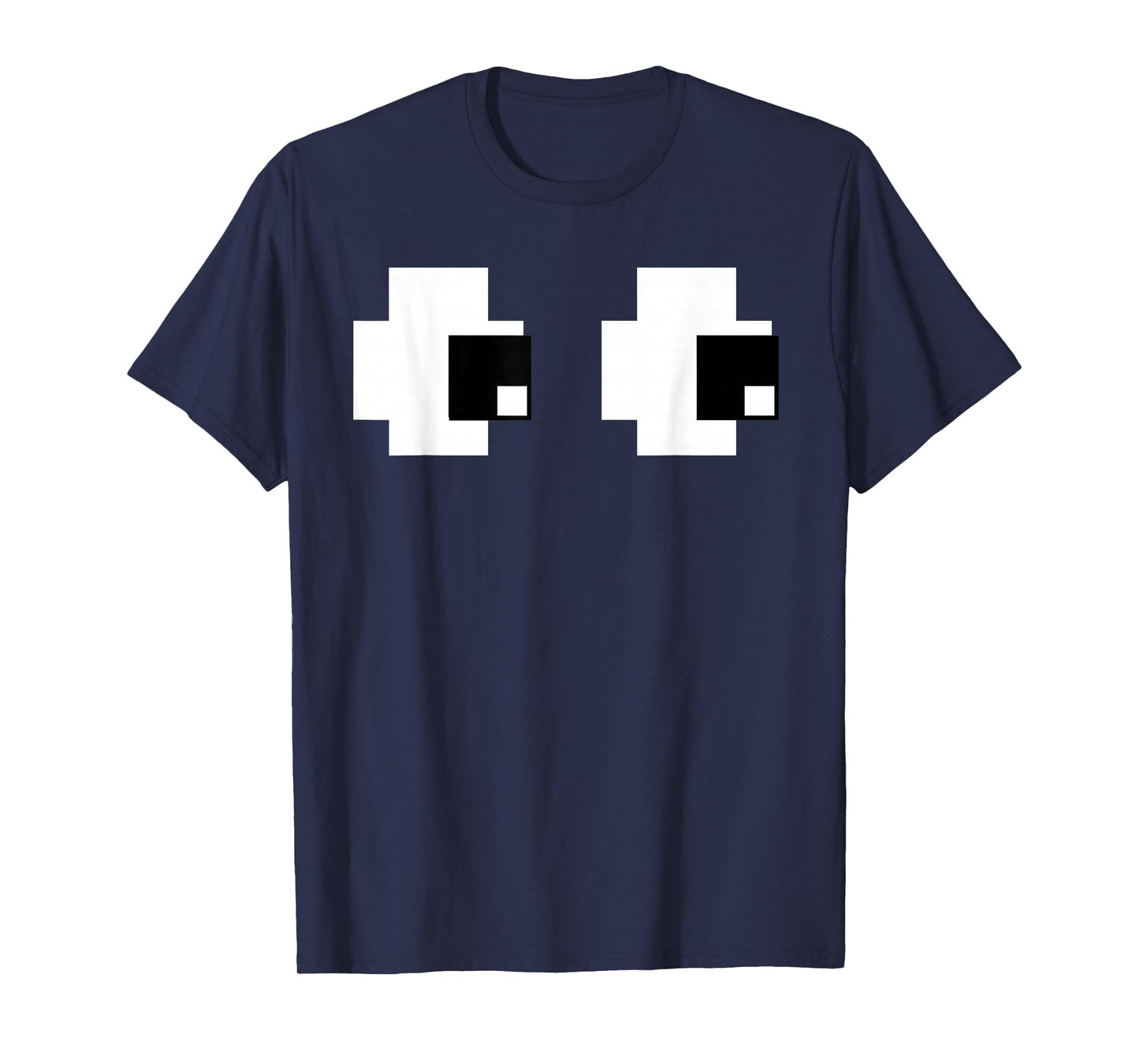 Retro Arcade Game Ghost Eyes Group Halloween Costume T-Shirt