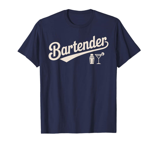 Bartender Art for Men Women Barkeeper Pub Tapster Bartender T-Shirt
