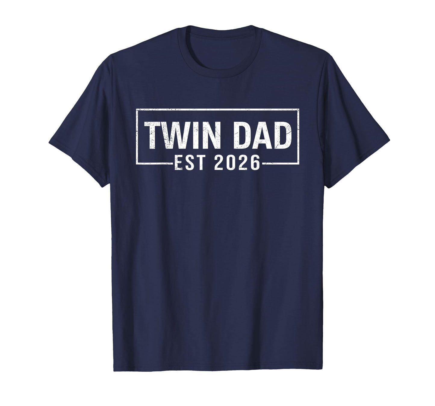 Twin Dad Father Mother of Twins EST 2026 Father's Day T-Shirt