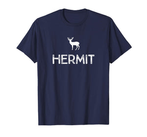 Hermit - Deer, Quiet Forest & Nature Solitude T-Shirt