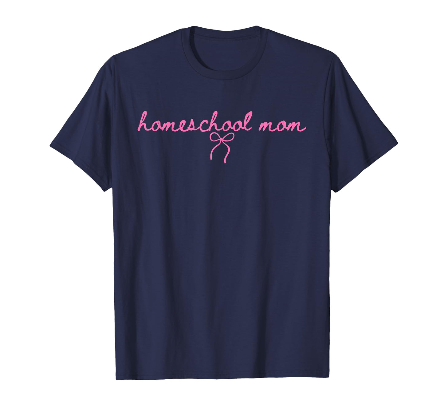 Homeschool Mom Cute Bow Homeschool Mama T-Shirt