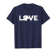 Love Dog Silhouette Shirt – Cute Pet Lover Valentine Tee T-Shirt