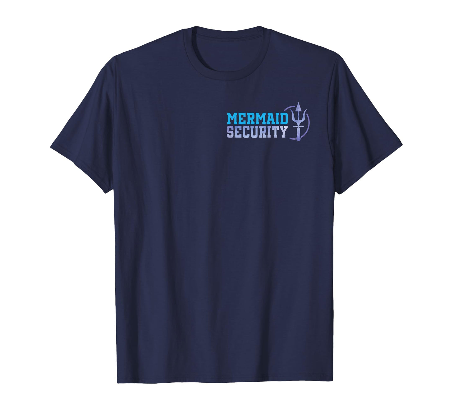 Mermaid Security Halloween Costume Dad Men Boy T-Shirt