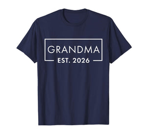 Funny 1st Time Grandma EST 2026 New Grandma T-Shirt