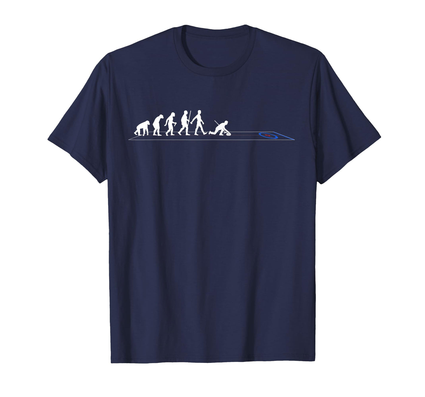 Cool Curling Art for Men Women Stone Ice Curling Sport Lover T-Shirt