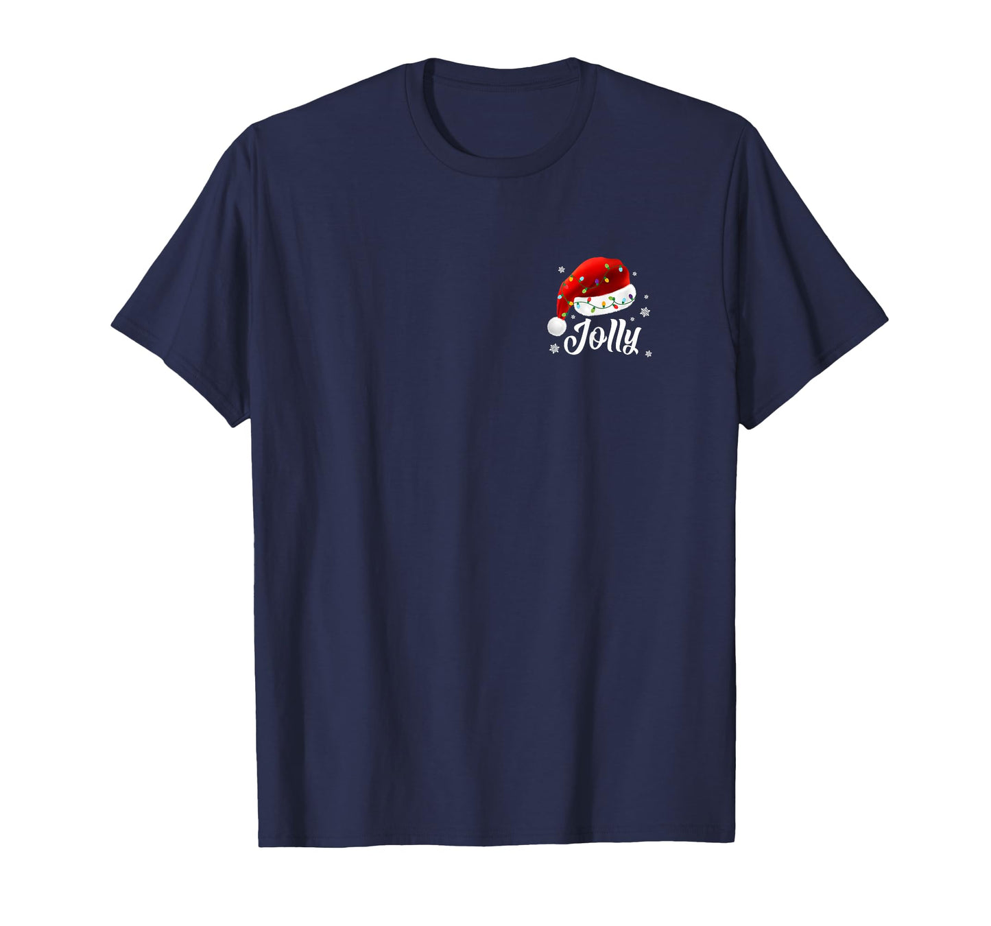 Jolly Subtle Minimal Christmas Funny Holiday Party Simple T-Shirt