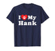 I Love My Hank Dog Owner Pet Dog Lover T-Shirt