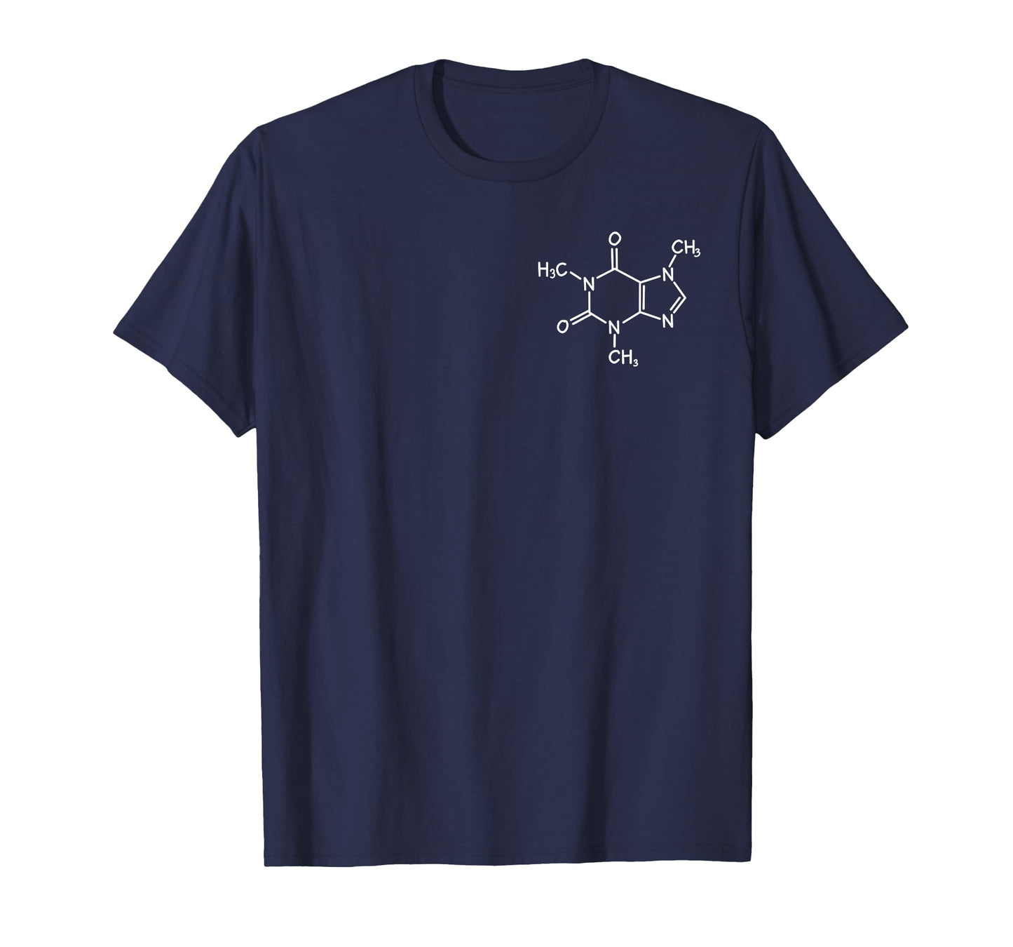 Caffeine Molecule Design for Coffee and Science Fans T-Shirt