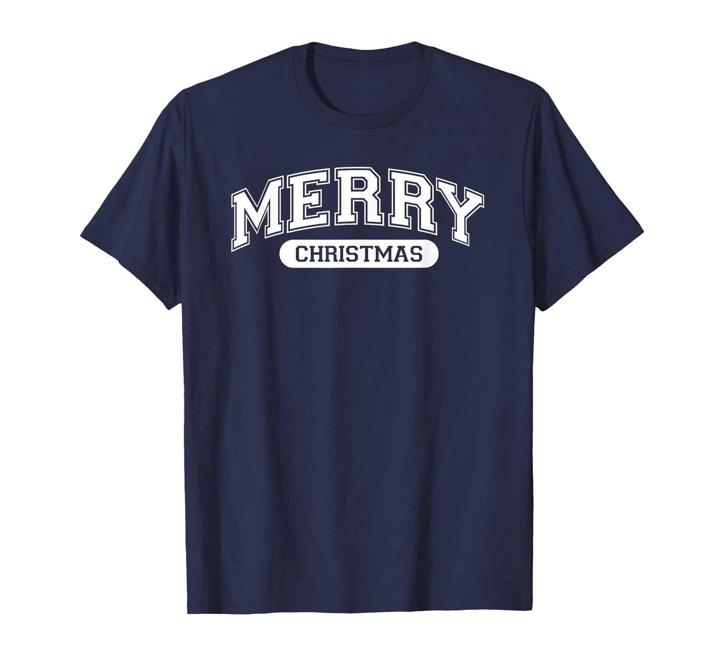 Retro Varsity Style Merry Christmas T-Shirt
