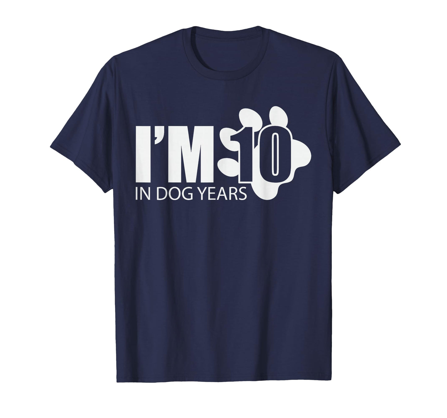 70 Birthday Humor Im 10 in Dog Years Turning 70yr Retro 1956 T-Shirt