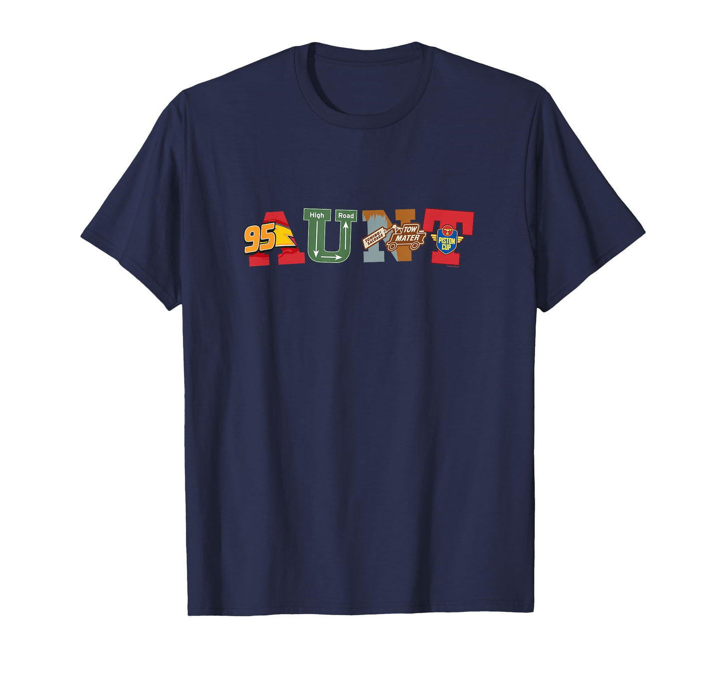 Disney & Pixar's Cars Aunt Birthday Family Disney Trip T-Shirt