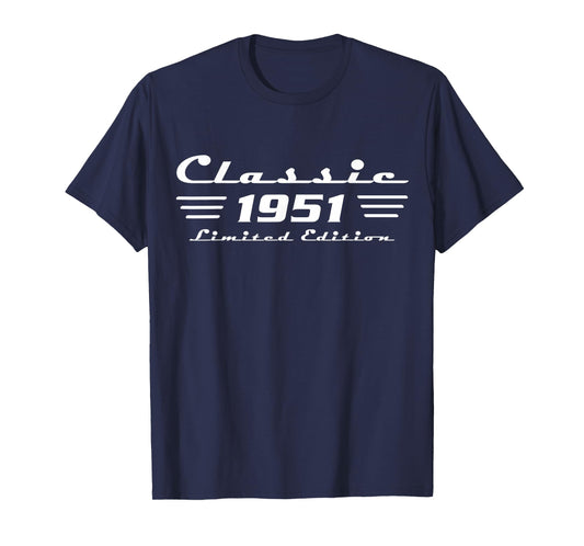 Classic 75 Birthday Decorations Men 75yr 1951 75th Birthday T-Shirt