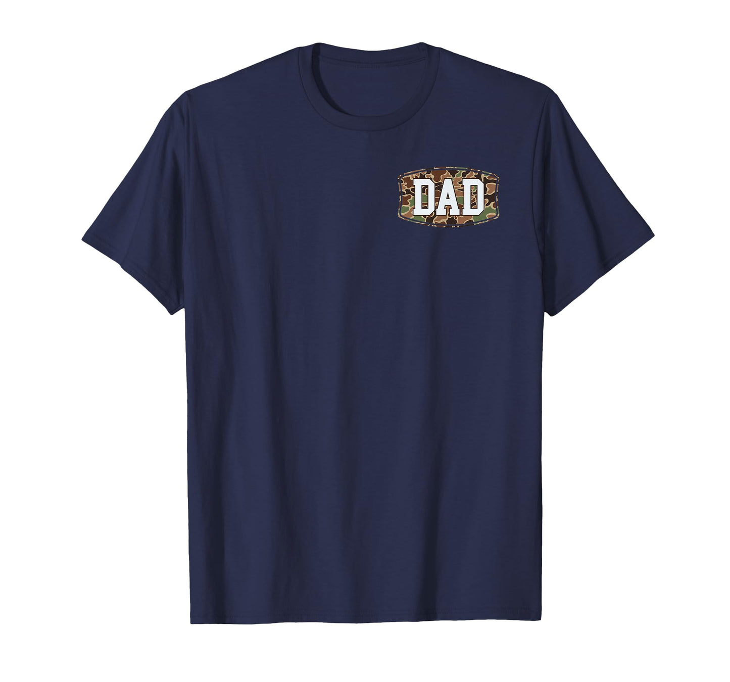 (2 Sided) Camo Dad Father's Day Camouflage Dad Vintage T-Shirt