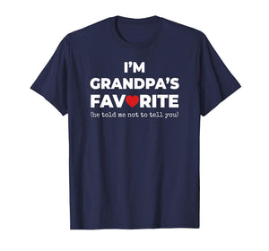 Funny Grandpa's Favorite Shirt I'm Grandpa's Favorite T-Shirt