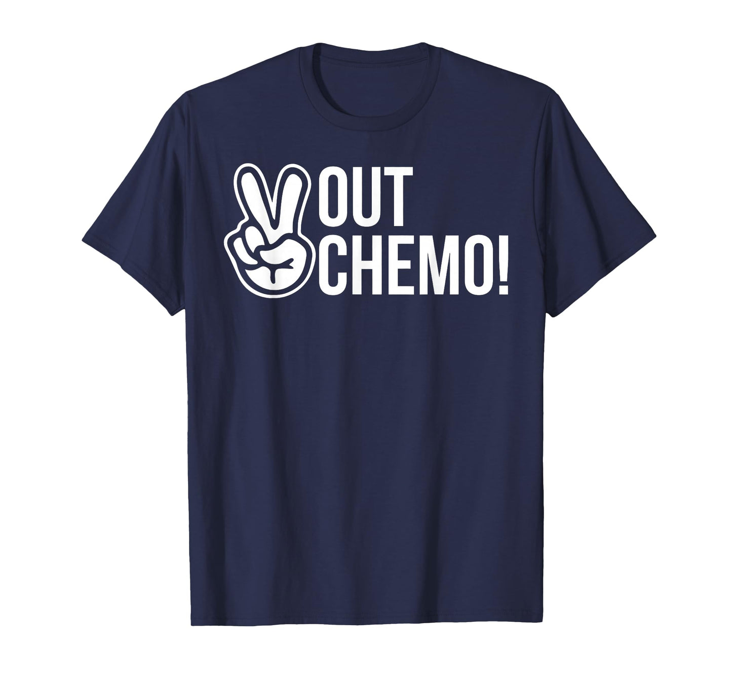 Peace Out Chemo Funny Cancer Chemo Breast Cancer Awareness T-Shirt