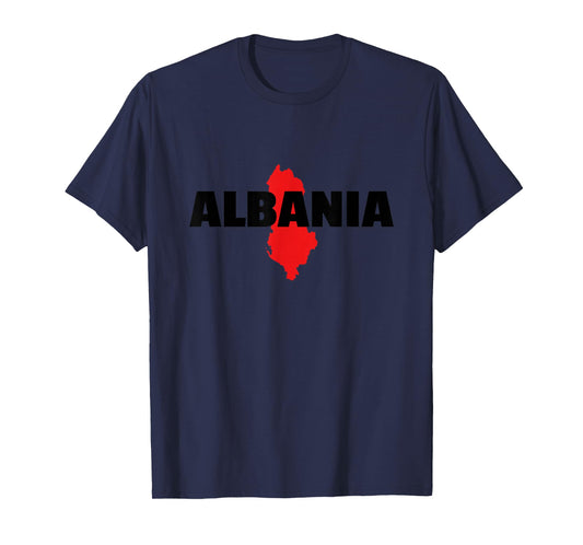 Albania Albanian Map T-Shirt