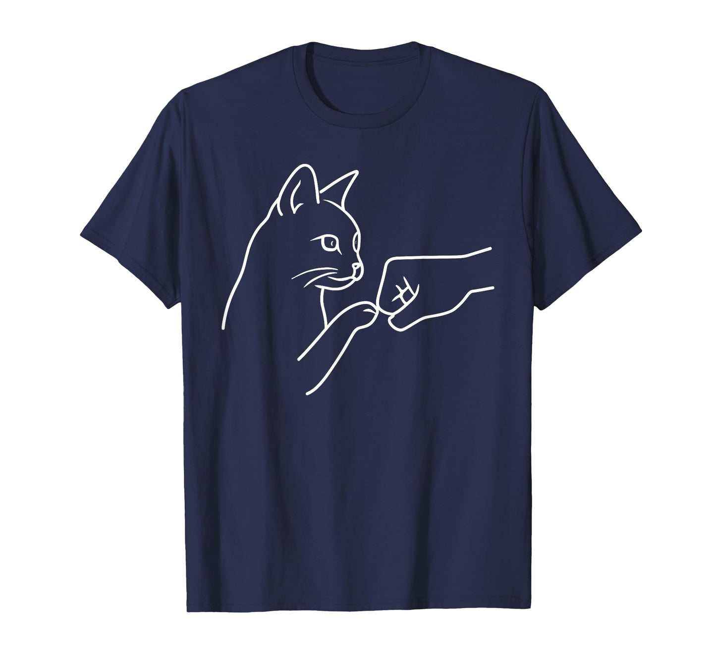 Cat Punch Hand Friendship Fist Bump Cat Lovers T-Shirt