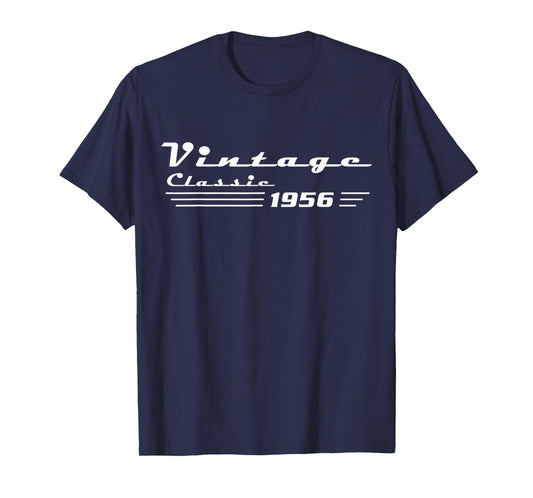 Vintage 70 Birthday Decorations Men 70yr 1956 70th Birthday T-Shirt