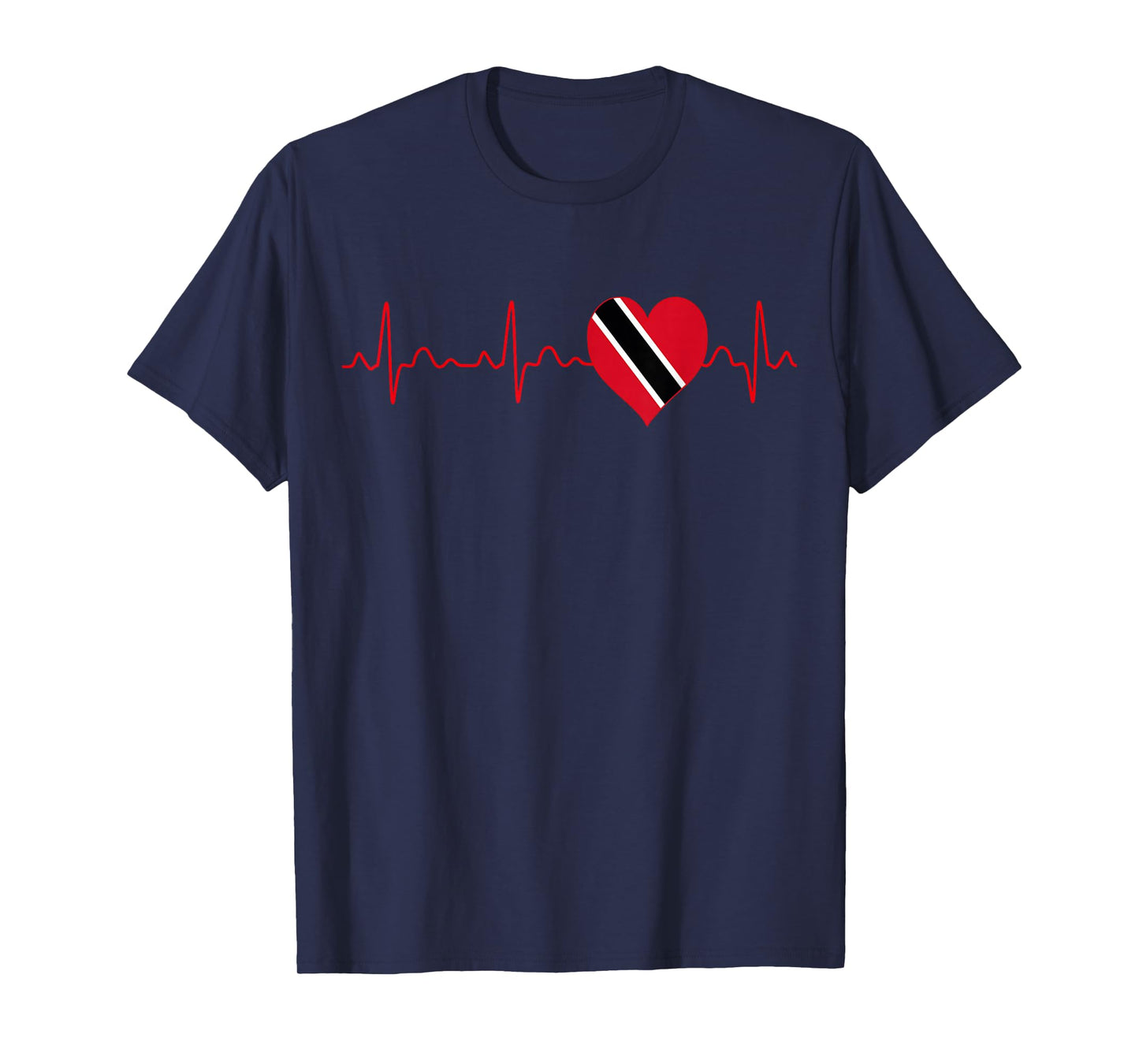 Trinidad and Tobago Flag Heartbeat EKG Patriotic National T-Shirt