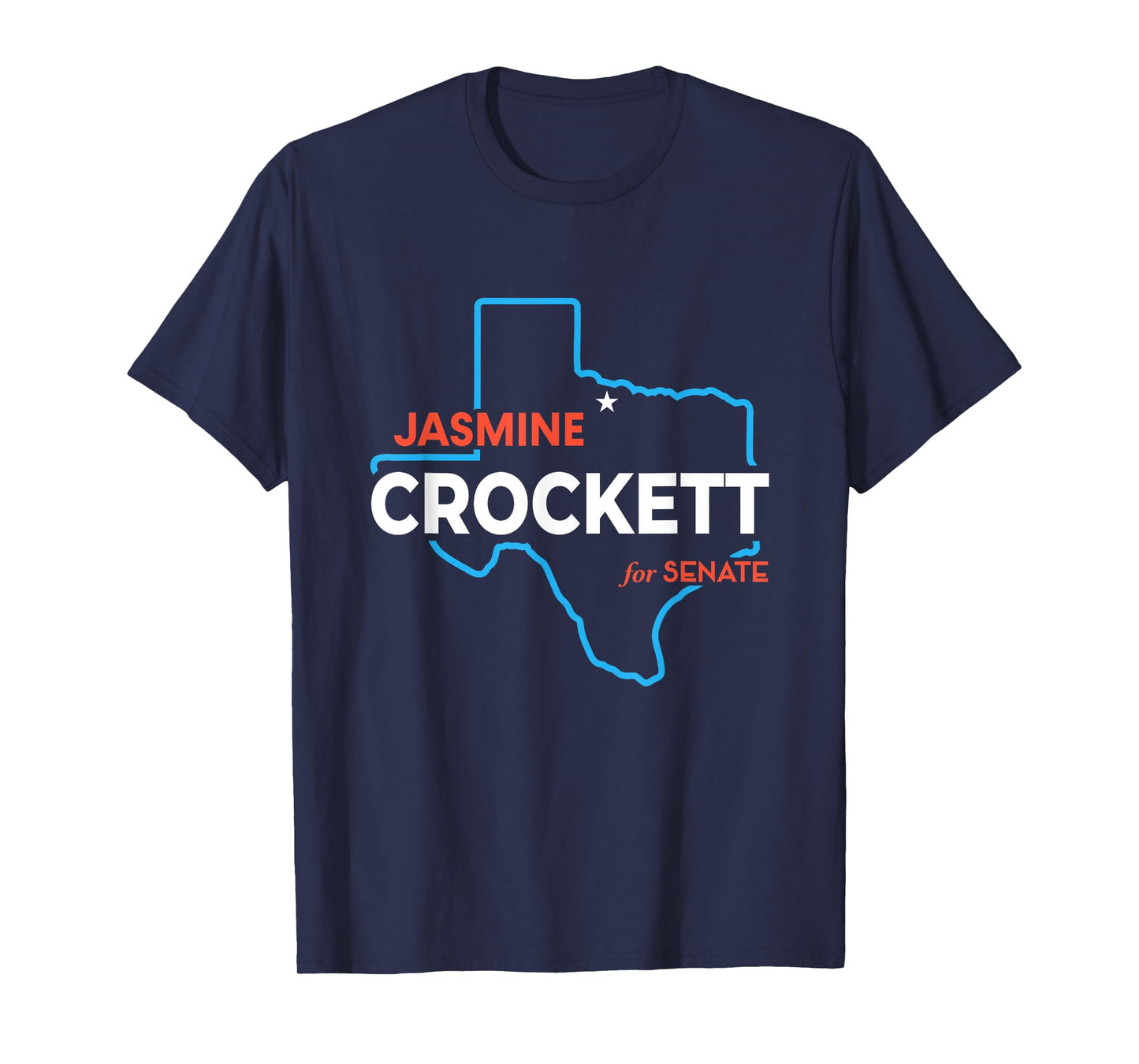 Jasmine Crockett 2026 for US Senate Texas TX Democrat T-Shirt