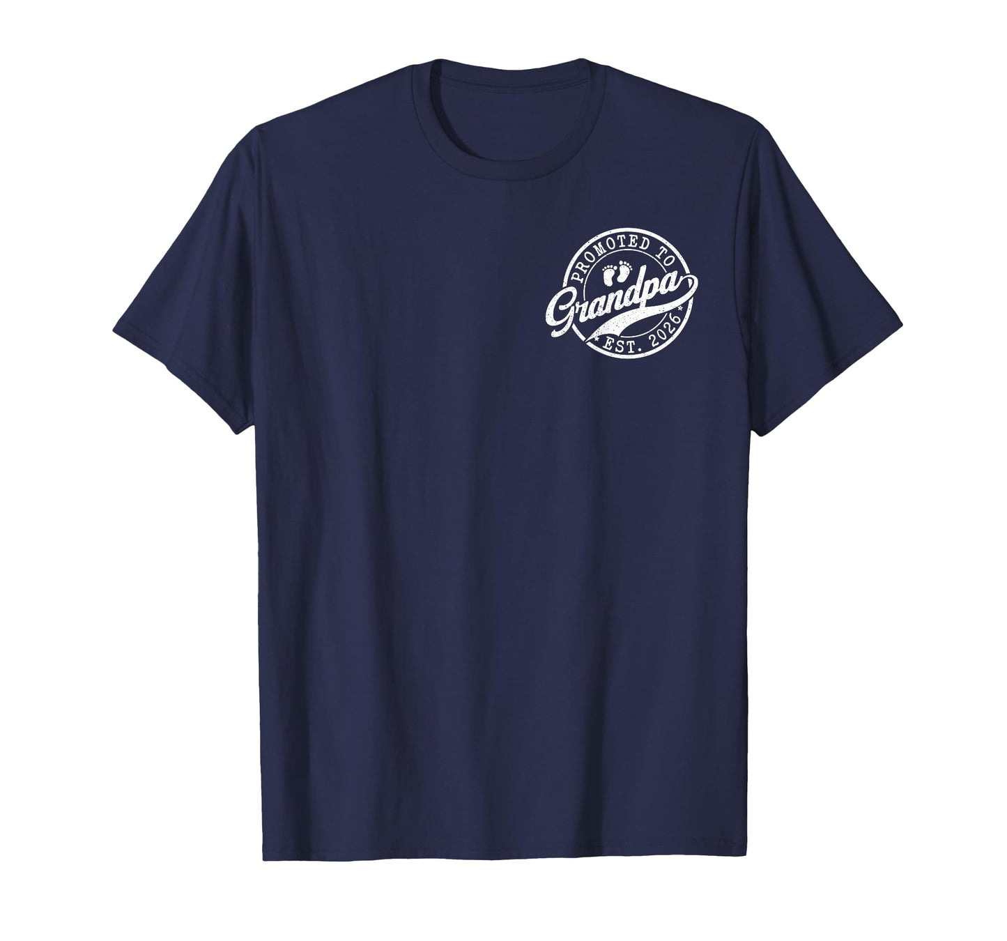 Grandpa Est 2026 Announcement Promoted to Grandpa T-Shirt