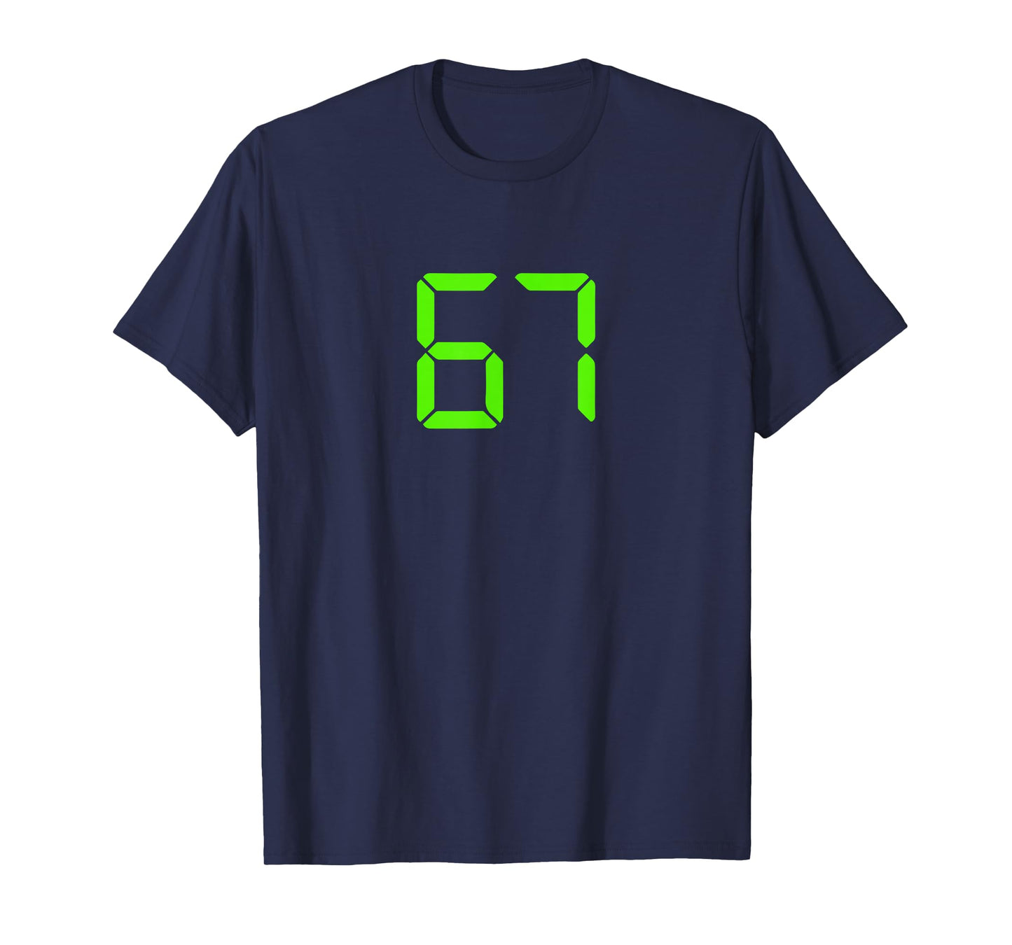 Funny 6 7 Digital Clock Six Seven Meme Men Women Kids T-Shirt