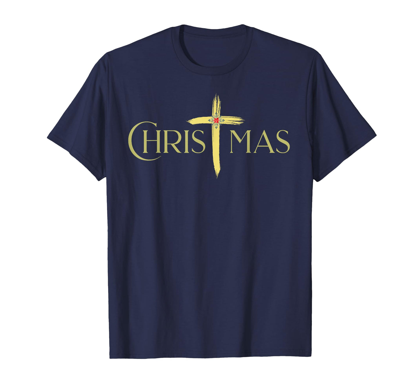 Christian Christmas Cross Christ-Centered Xma T-Shirt