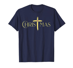 Christian Christmas Cross Christ-Centered Xma T-Shirt