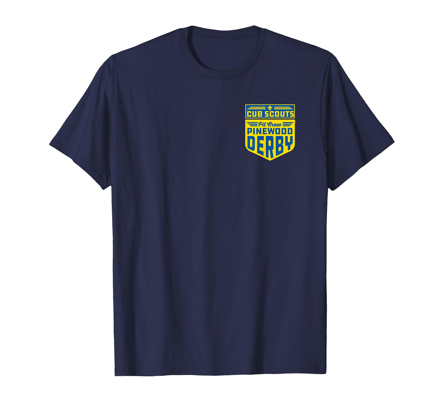 Pinewood Derby Pit Crew Cub Scouts Badge Logo T-Shirt