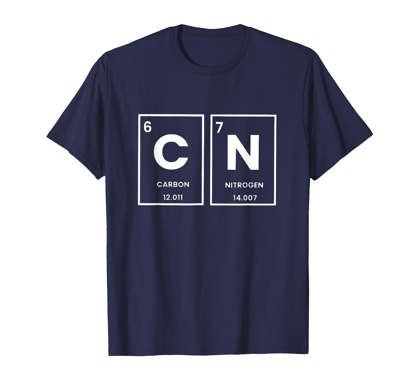 Funny 6 7 Meme Periodic Table Carbon Nitrogen Humor T-Shirt