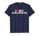 I Love My Beautiful Girlfriend I Heart My Beautiful Gf T-Shirt
