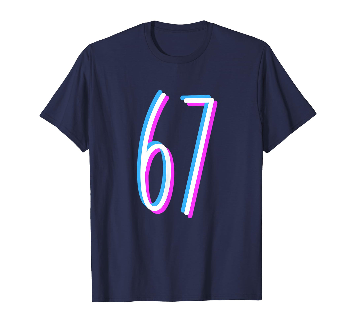 67 Meme 6 7 Six Seven Number Costume T-Shirt