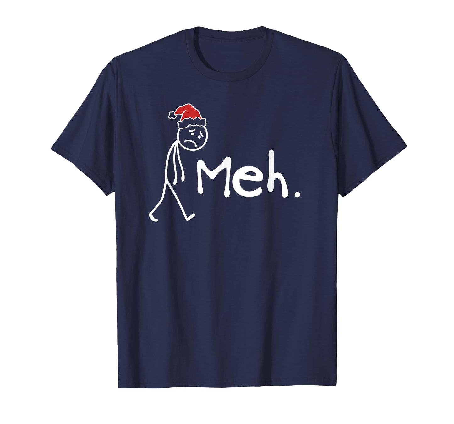 Meh. Funny Christmas Introvert T-Shirt