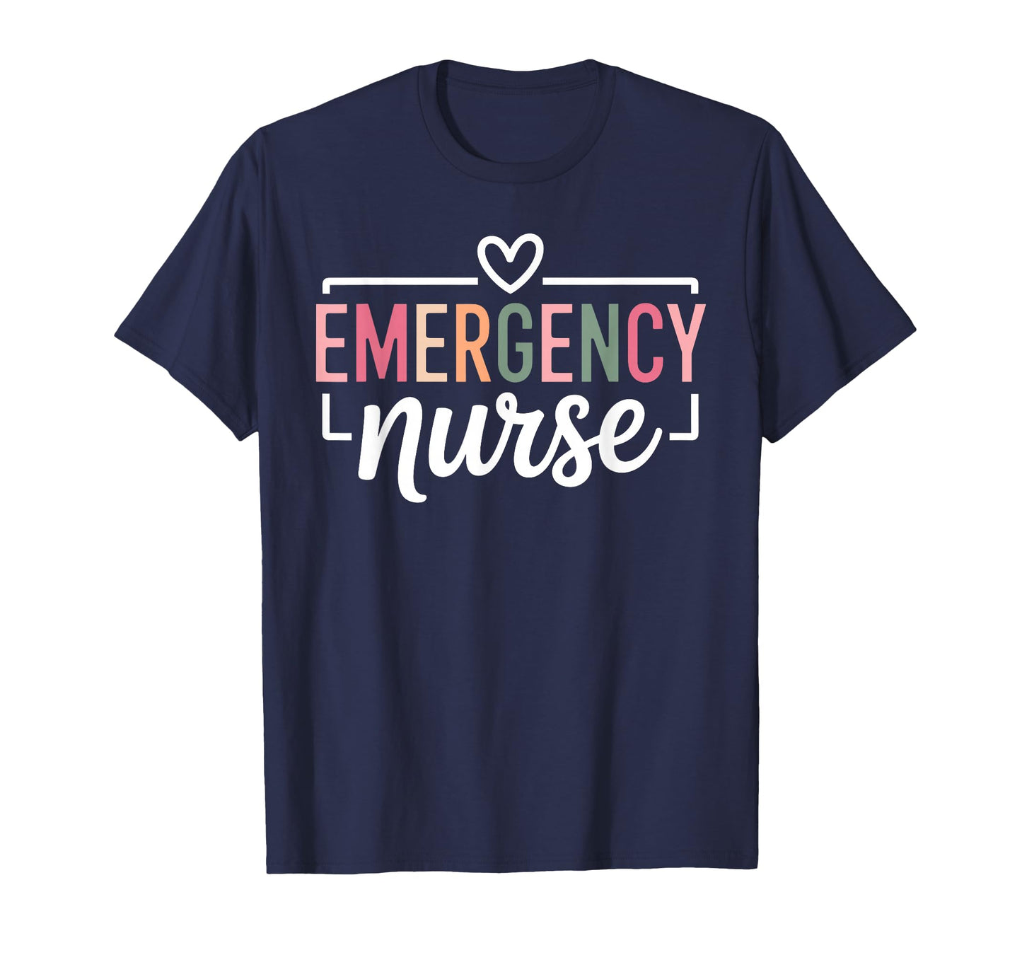 Funny Emergency Nurse Art for Men Women ER Emergency Nurse T-Shirt