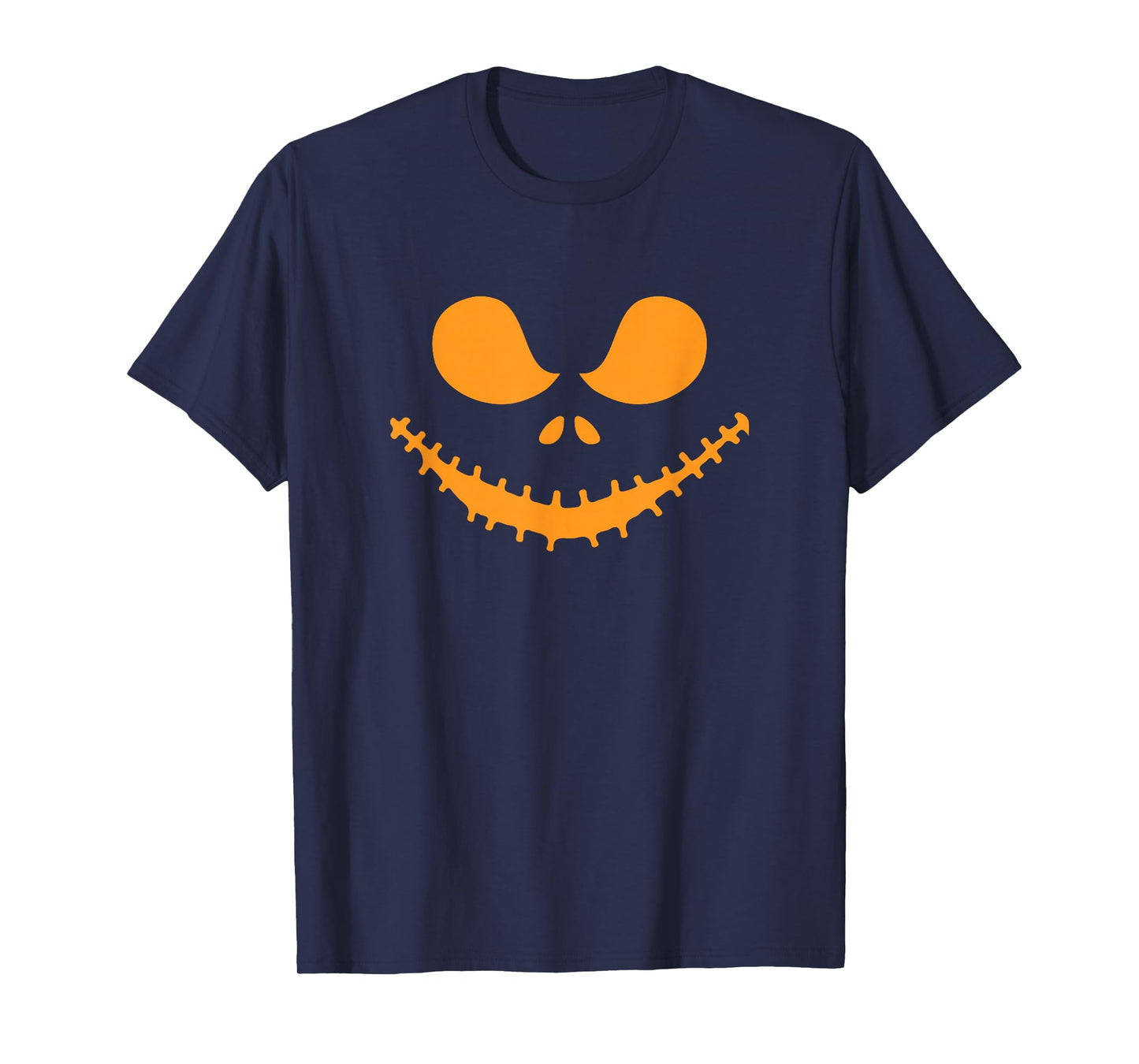 Jack O Lantern Face Pumpkin Lazy Halloween Costume Men Boys T-Shirt