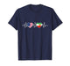 Persian American Flag USA Persia Heritage Heart T-Shirt