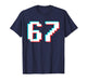 Number 67 Meme Funny Gen Alpha Slang Six Seven Youth Kids T-Shirt
