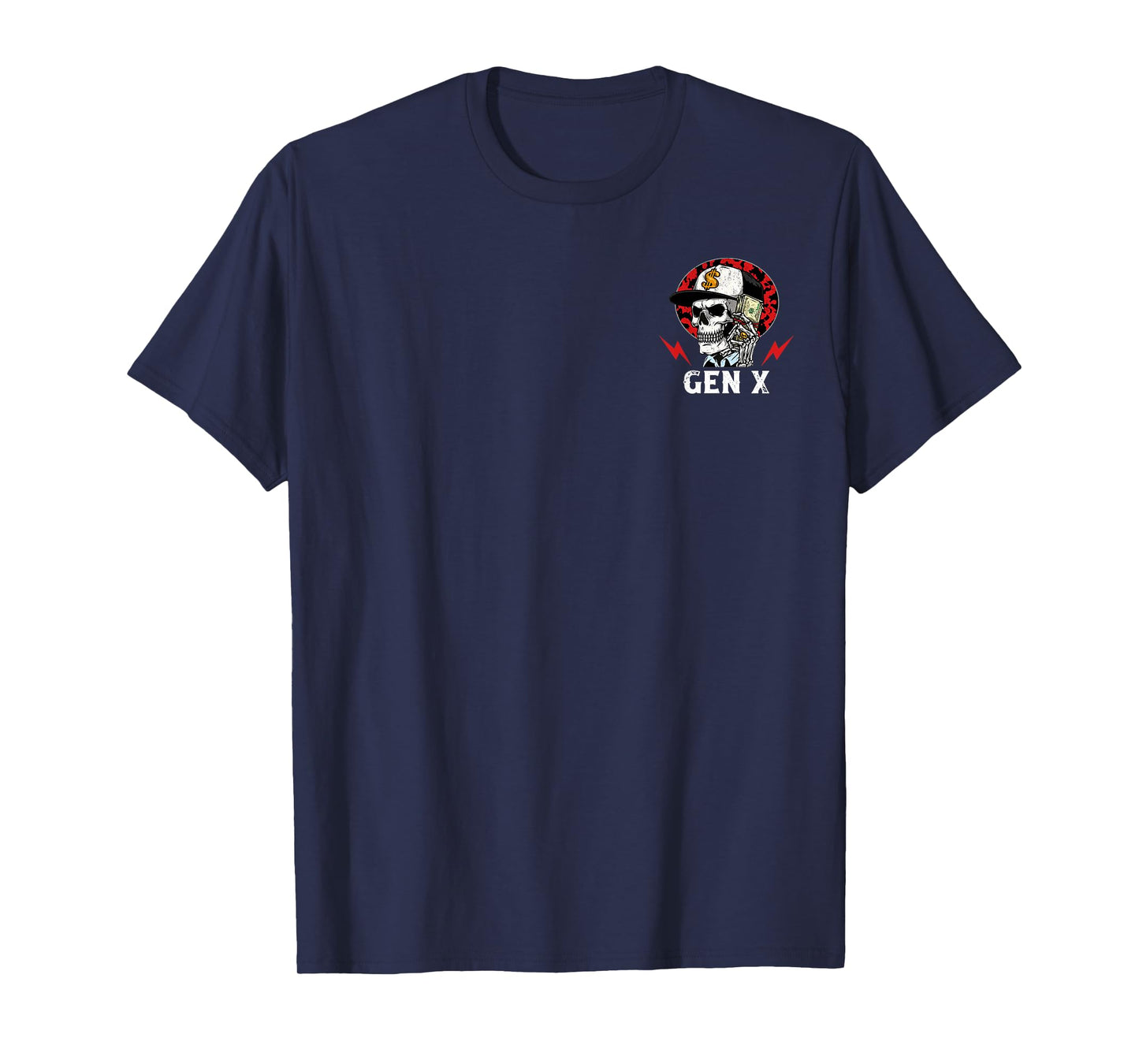 Skeleton Gen X Working Like Crazy to Support The Lazy 2 Side T-Shirt