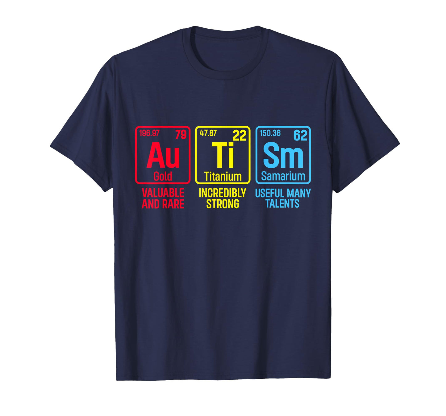 Autism Awareness Puzzle Piece Elements Periodic Autism T-Shirt