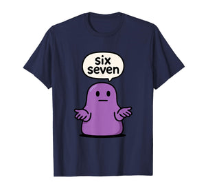 67 Six Seven 6-7 Purple Blob Slime - Funny Kid Brainrot Meme T-Shirt