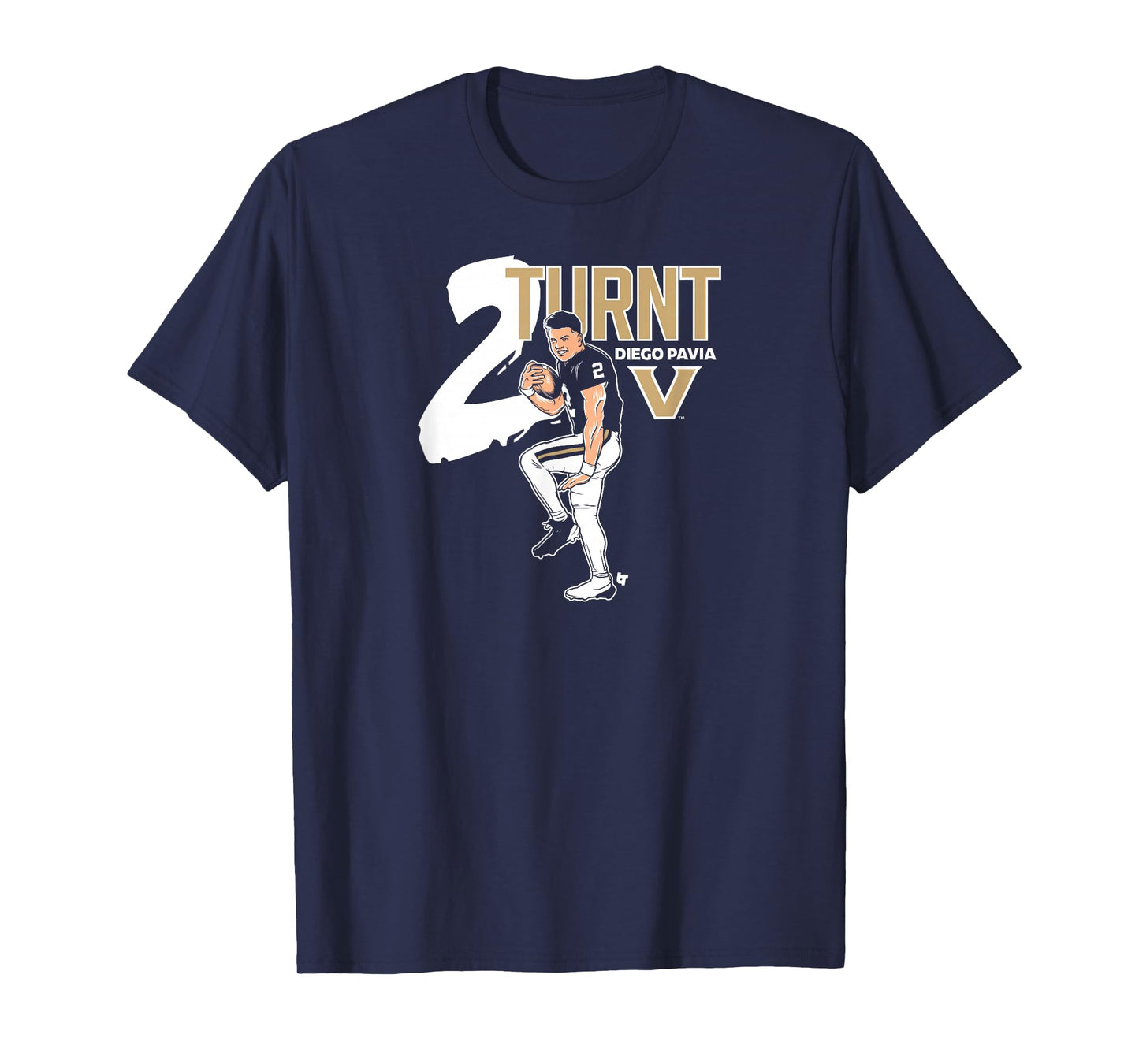 Vanderbilt Football: Diego Pavia 2 Turnt - Vanderbilt All T-Shirt