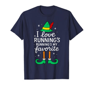 Funny Running Christmas Run Runner Xmas Teen Girl Boys Kids T-Shirt