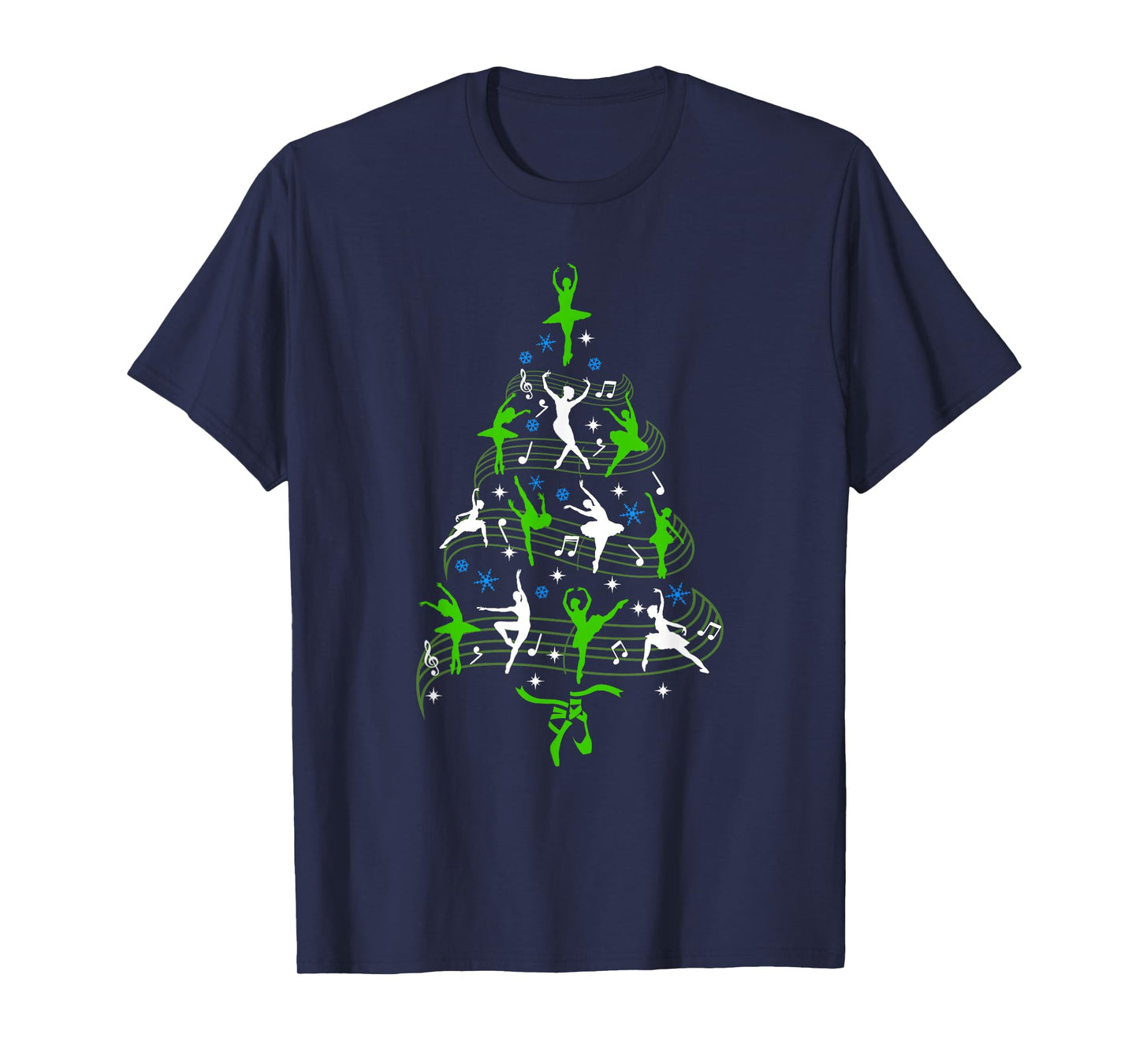 Christmas Ballet Tree Men Women Kids Funny Ballet T-Shirt