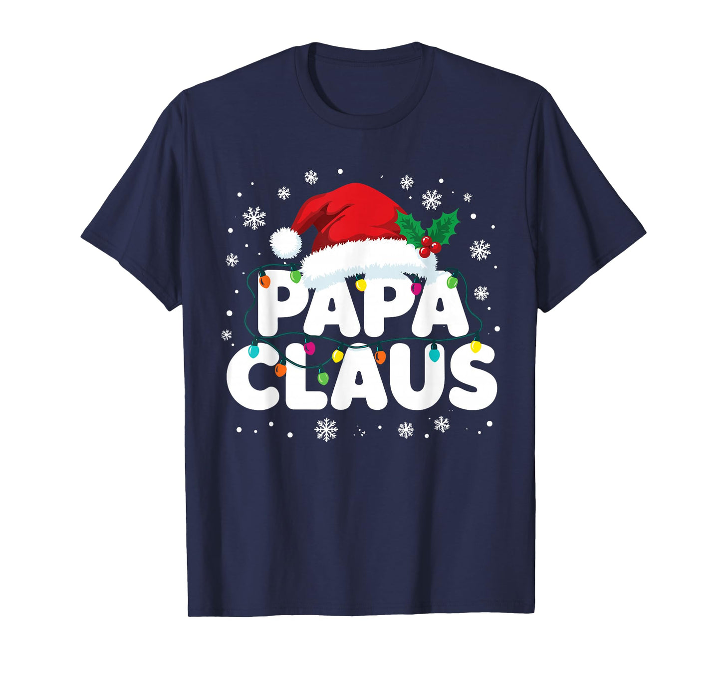 Papa Claus Matching Family Christmas Pajamas T-Shirt