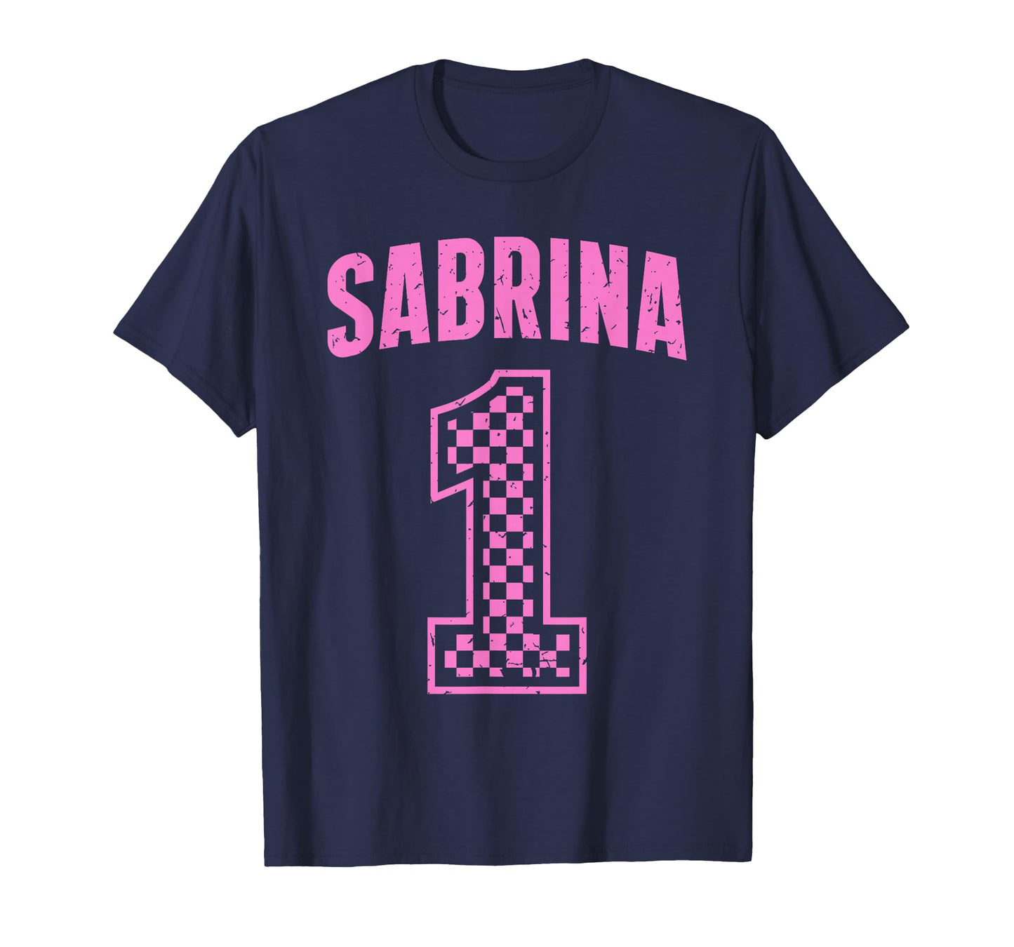 Vintage Sabrina Supporter Number 1 Checkered Greatest Fan T-Shirt