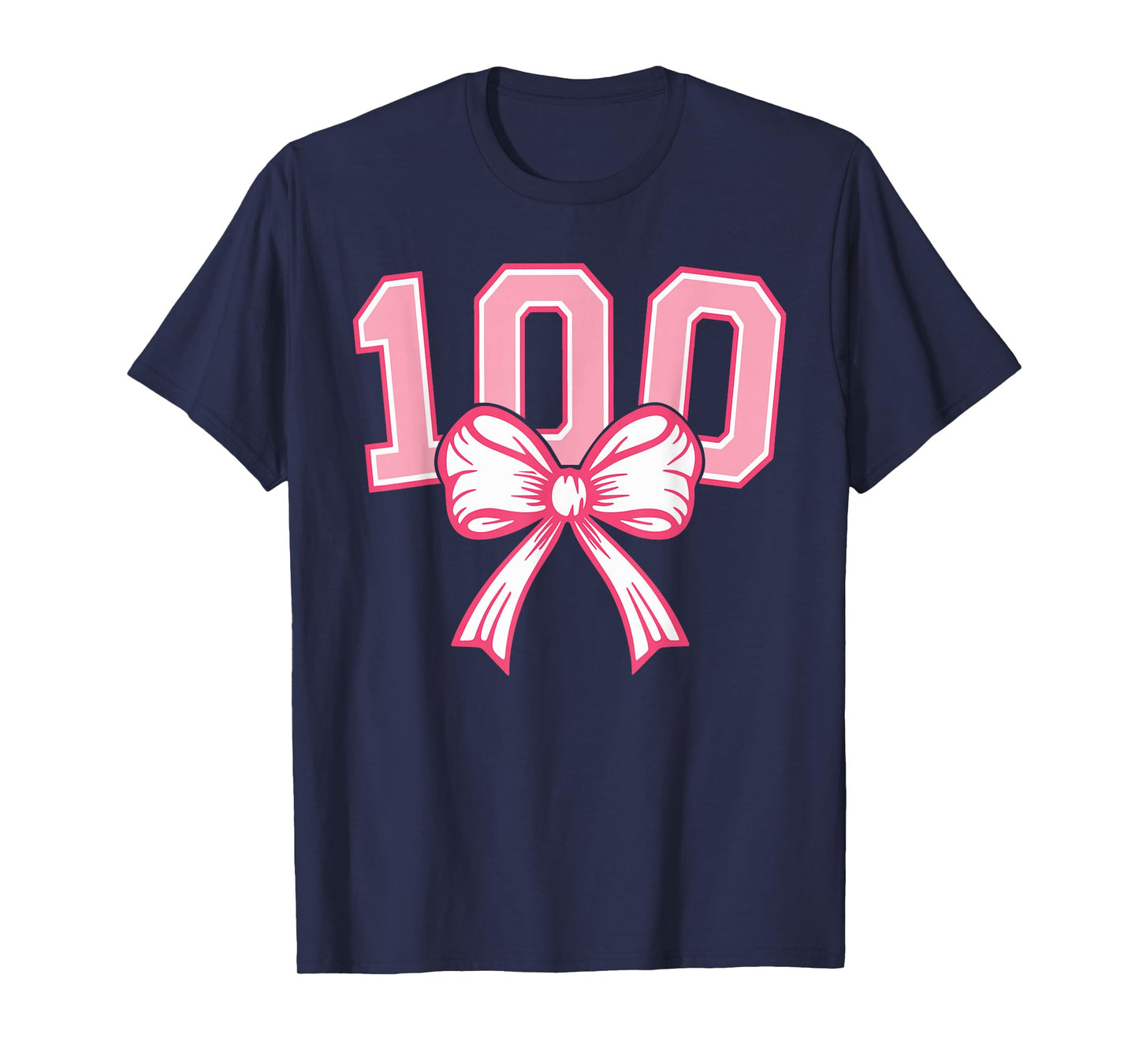 100 Days of School Groovy Retro Teacher Student Coquette Bow T-Shirt