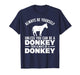 Cute Donkey Art for Men Women Kid Safari Animal Donkey Lover T-Shirt