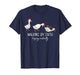 Walking by Faith Tripping Constantly Bible Christmas Goose T-Shirt